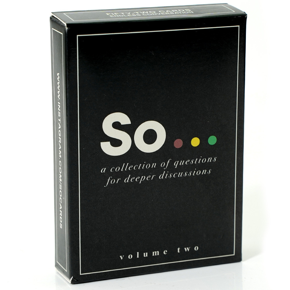 Board Game Question - High Quality So Cards Conversation Starter-Special