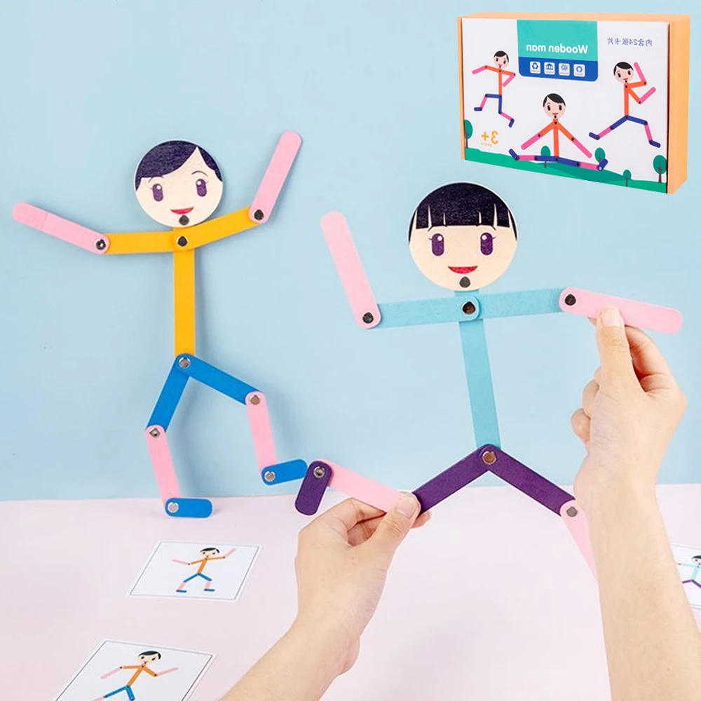 Board Game With Questions - Sport Wooden Man Material DIY Puzzle