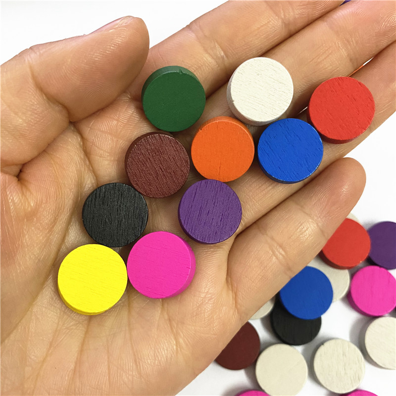 50pieces 15*5MM 11 Colors Wood - đánh giá và giá Board Game Illustration