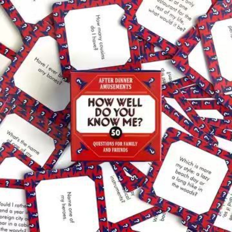 How Well Do You Know Me? 50 Qu - đánh giá và giá Board Game Question