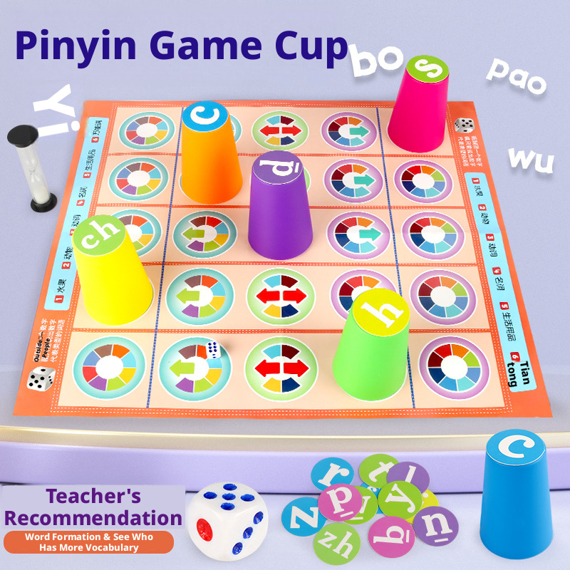 Hot Kids Chinese Pinyin Matchi - đánh giá và giá Board Game With Questions
