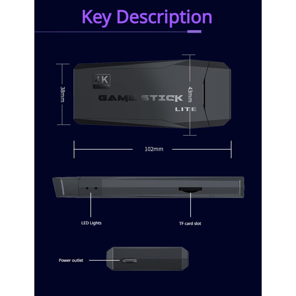 Portable 4K Retro Game Stick C - đánh giá và giá Board Game Journal