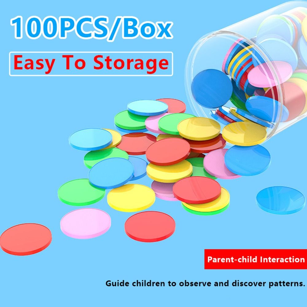 100pcs Plastic Counting Chips  - đánh giá và giá Board Game Illustration
