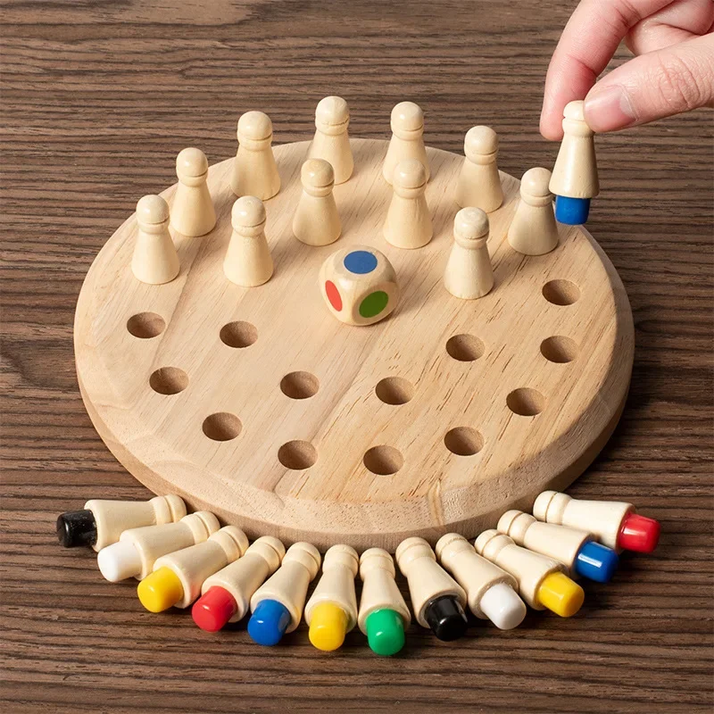 1PC Wooden Memory Match Stick  - đánh giá và giá Board Game With Questions