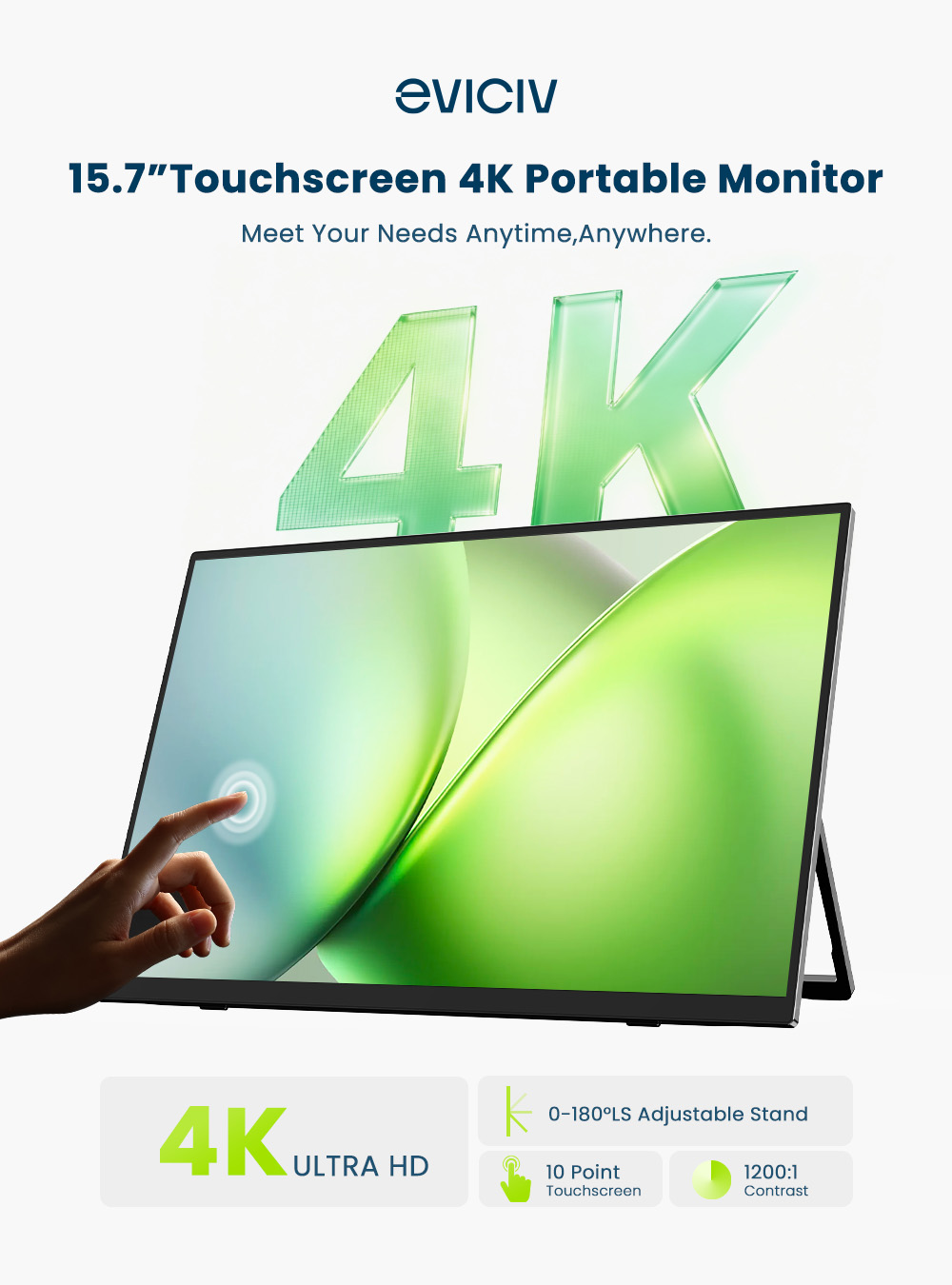 EVICIV 4K Portable Monitor 10- - đánh giá và giá Board Game Journal